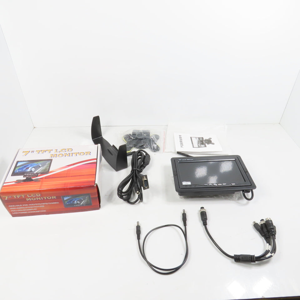 7" TFT LCD Color Monitor Display Kit VCD/DVD/GPS/Camera Rearview 12-35VDC