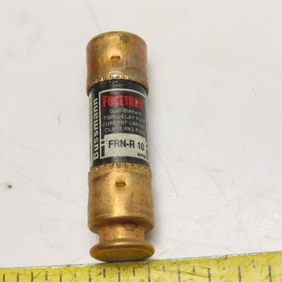 Bussmann FRN-R-10 10A 250V Dual-Element Time-Delay Class RK5 Fuse 10CT