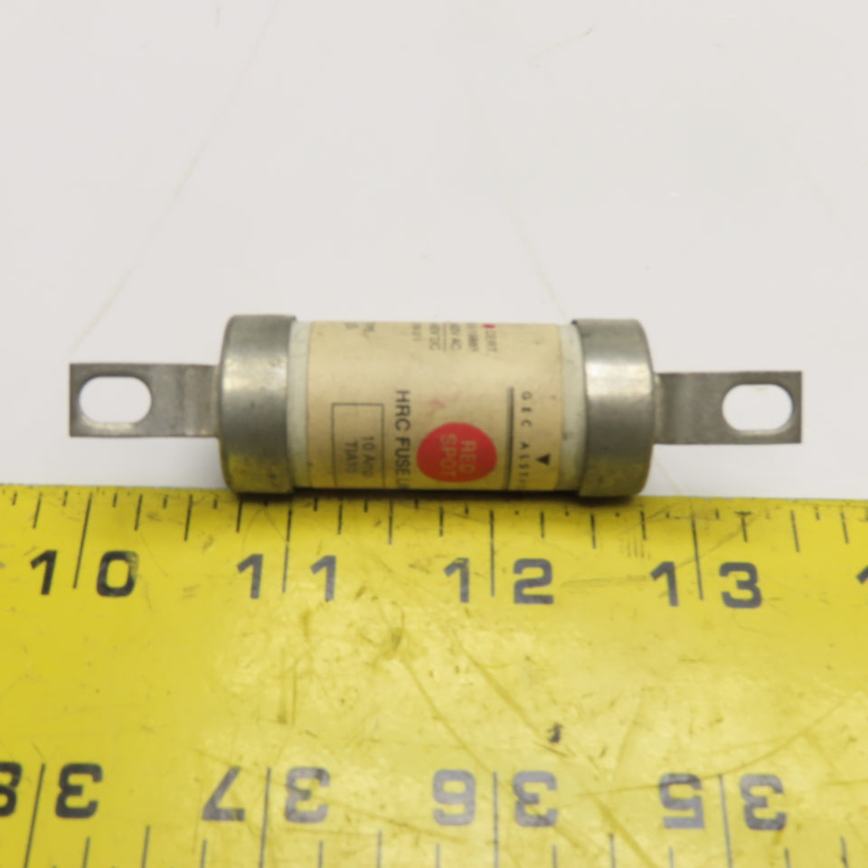 GEC Alsthom TIA10 10A 660VAC 460VDC Red Spot HRC Fuse Link
