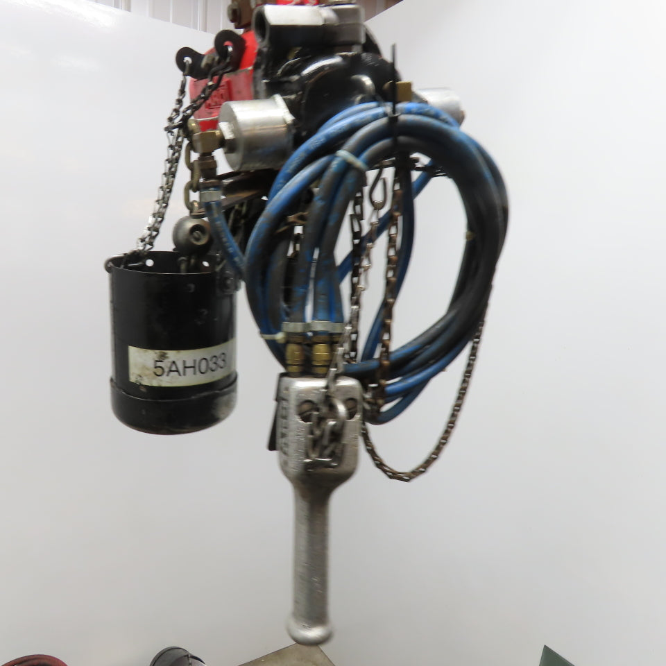 ARO 7756-EAA-010-COD 1/2 Ton Air Hoist 10' Travel Pendant Operated No Hook