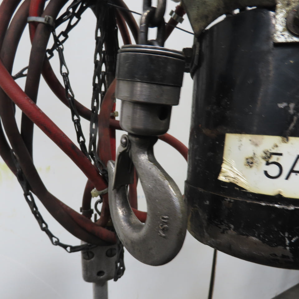 ARO 7756DT 1/2 Ton 1000LB Air Pneumatic Chain Hoist 15' Lift W/ Pendant