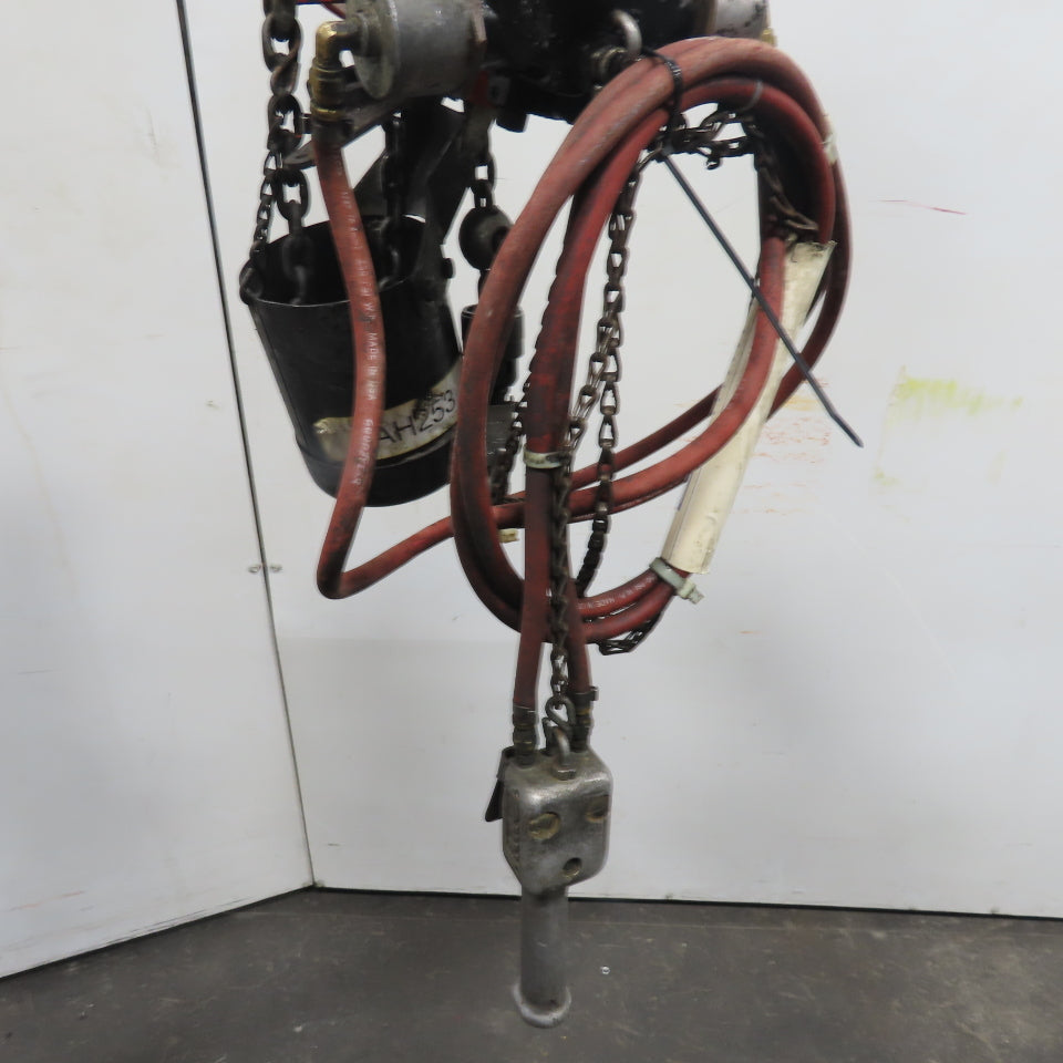 ARO 7756DT 1/2 Ton 1000LB Air Pneumatic Chain Hoist 10' Lift W/ Pendant