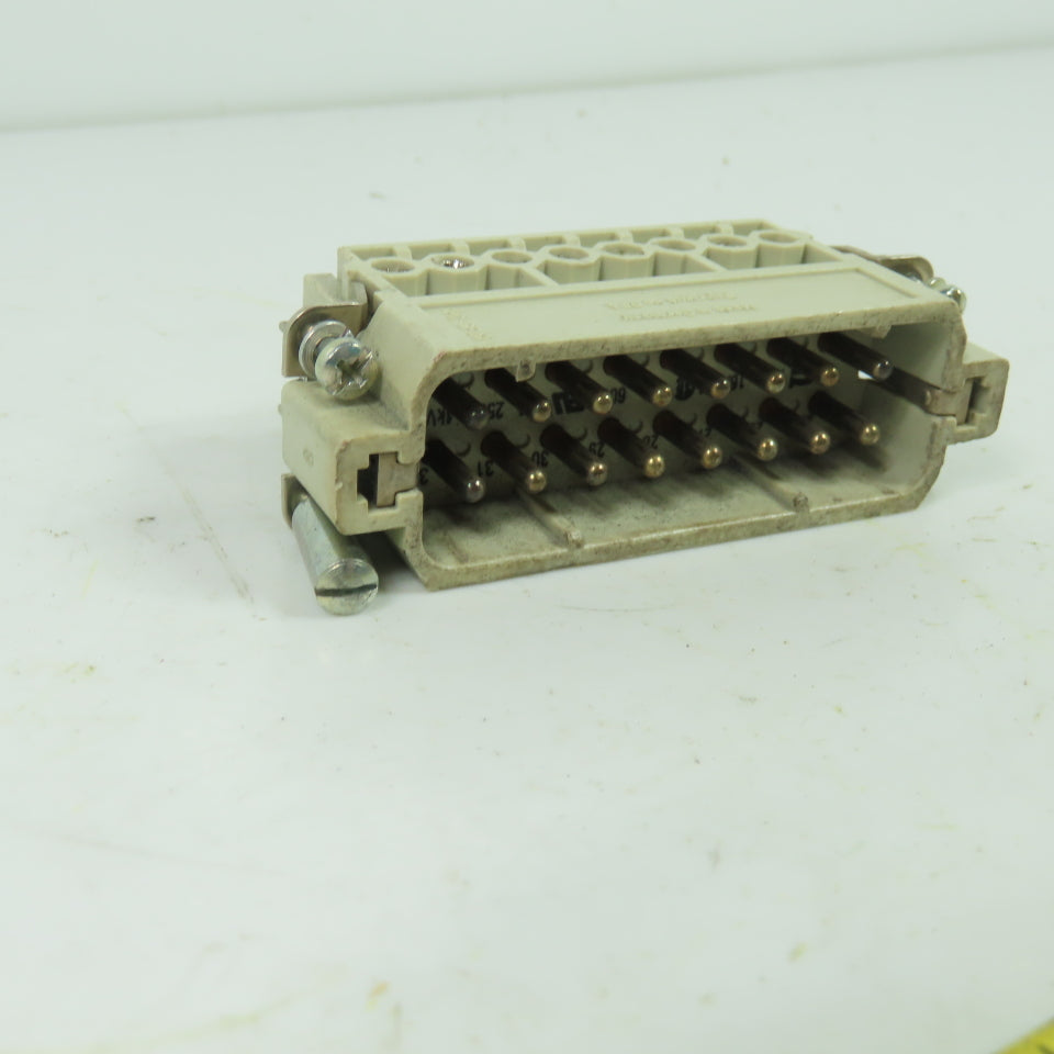 Harting 09330162601 Han 16E-M 16-Pole Male Connector Insert 500V 16A