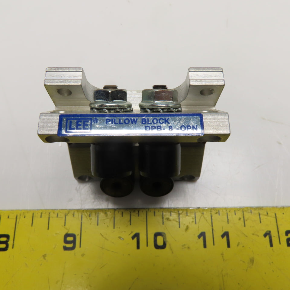 Lee Linear DPB-08-OPN-S Double Roller Bearing Pillow Block with Scraper