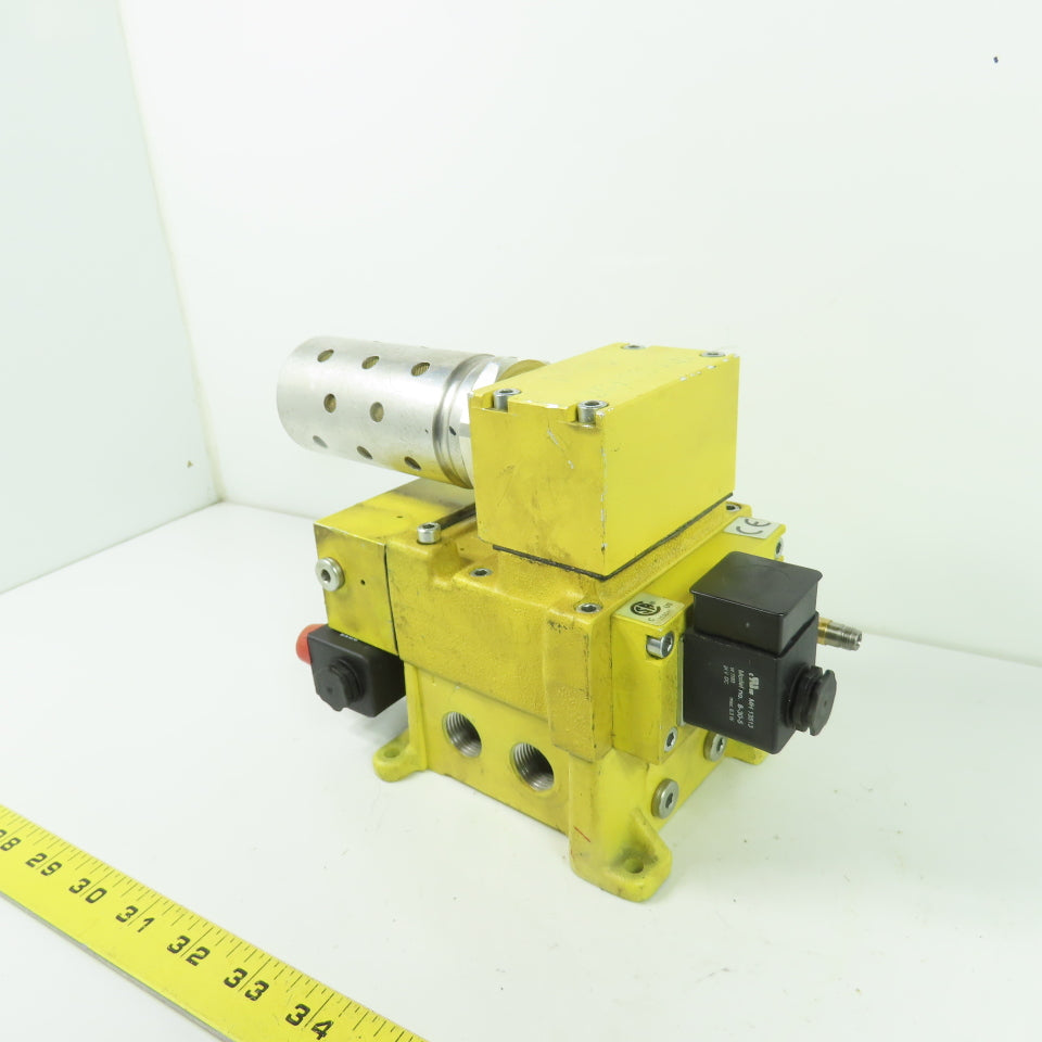 Ross Controls DM2CNA4XA2X Solenoid Reset Valve 2-8 Bar 24VDC W/ Silencer