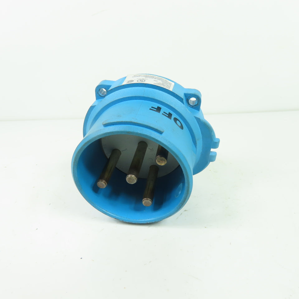 Meltric DSN60 60A 480VAC 3Ph Disconnect Switch Rated Inlet Plug