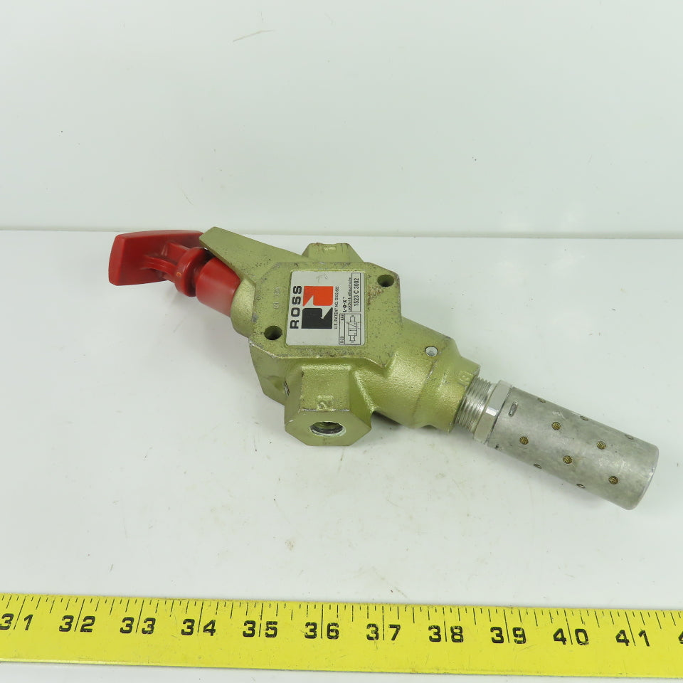 ROSS 1523C3002 L-O-X LockOut & Exhaust Pneumatic Valve 0-20 BAR 3/8" NPT