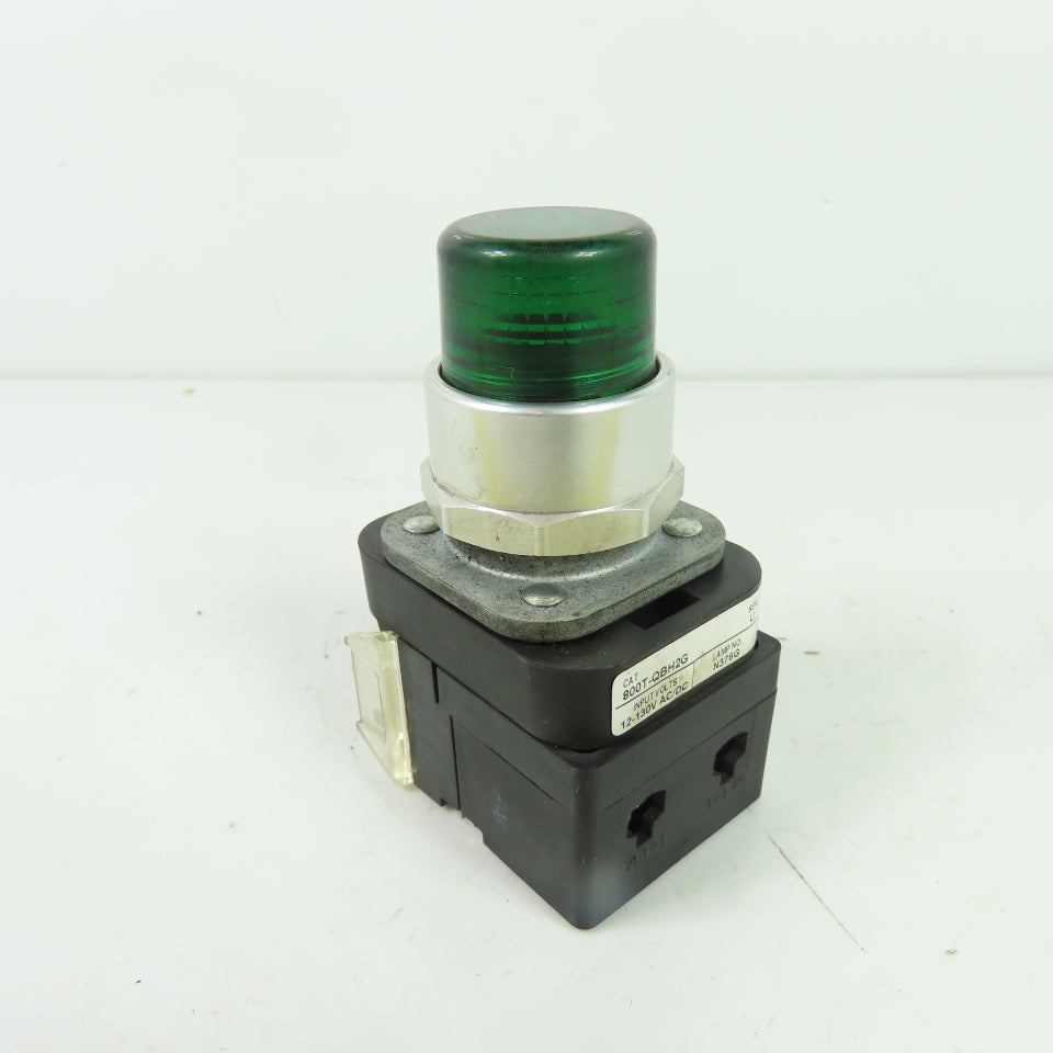 Allen-Bradley 800T-QBH2G Green Momentary Contact PushButton 12-130V W/800TC-N374