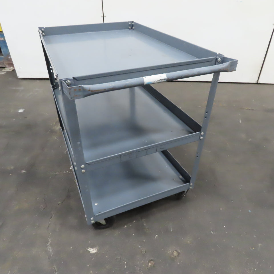 36" x 24" Rolling Shop Stock Parts Cart 3 Tier 35" Tall