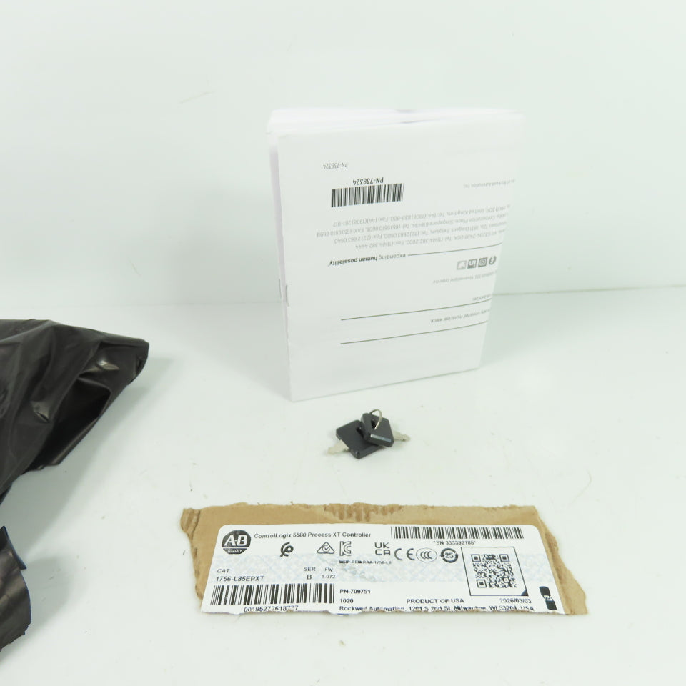Allen-Bradley 1756-L85EPXT ControlLogix 5580 Process XT Controller Ser B FW1.072