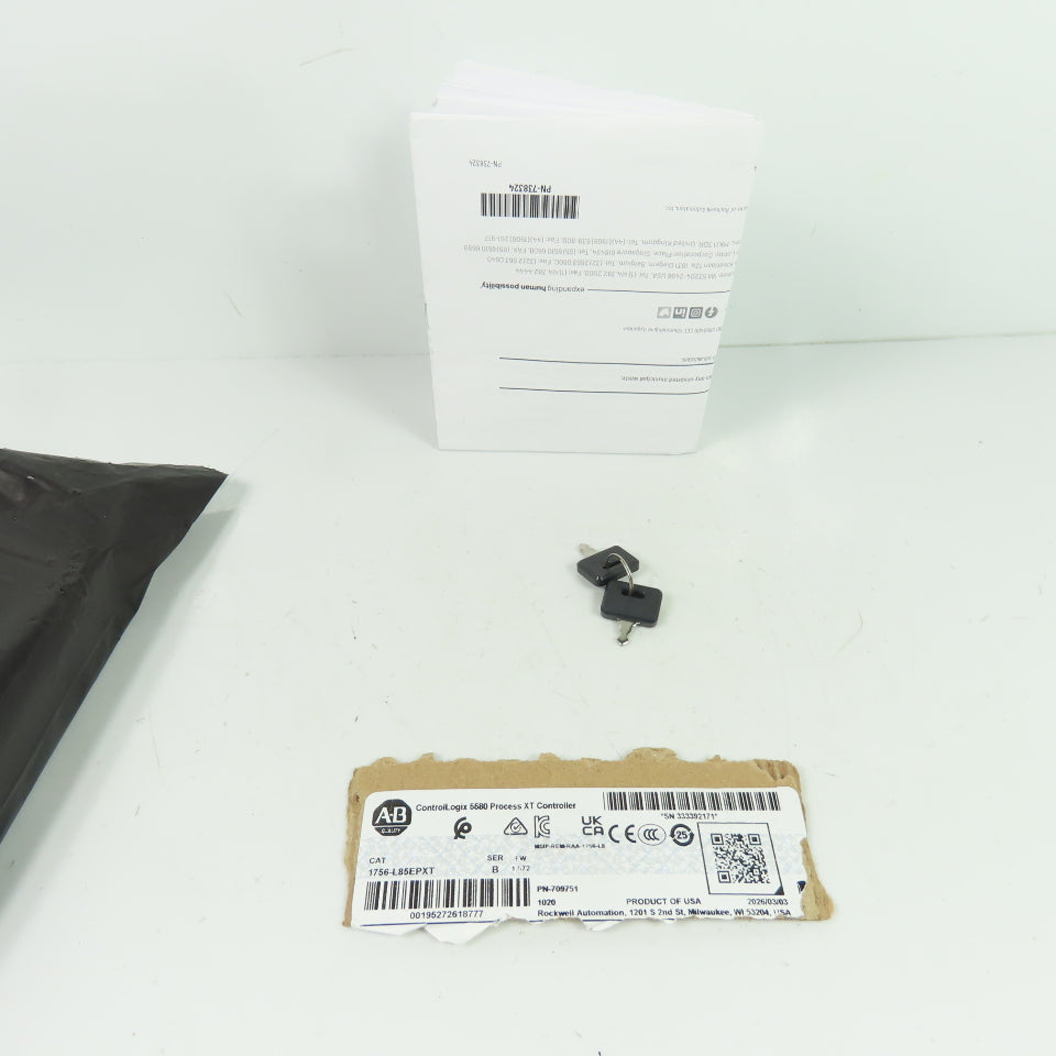 Allen-Bradley 1756-L85EPXT ControlLogix 5580 Process XT Controller Ser B FW1.072
