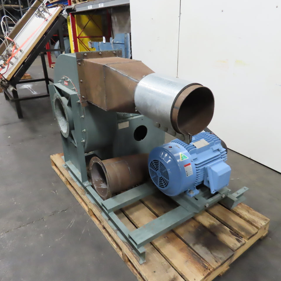 New York Blower Series 30 GI Fan Size 194 BP 25HP 3Ph 230/460V 3560RPM Tested