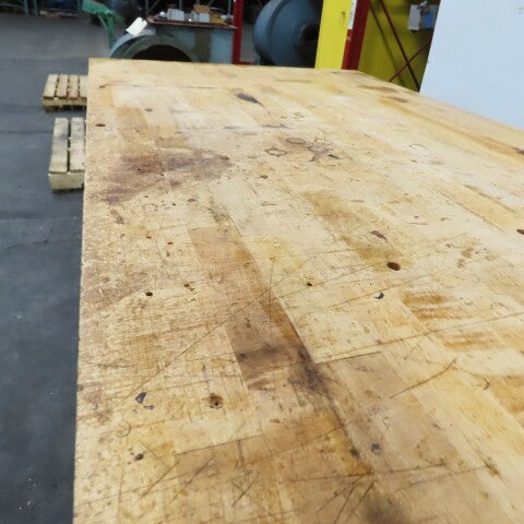 60" x 30" Butcher Block Top Industrial Packaging Table Work Bench