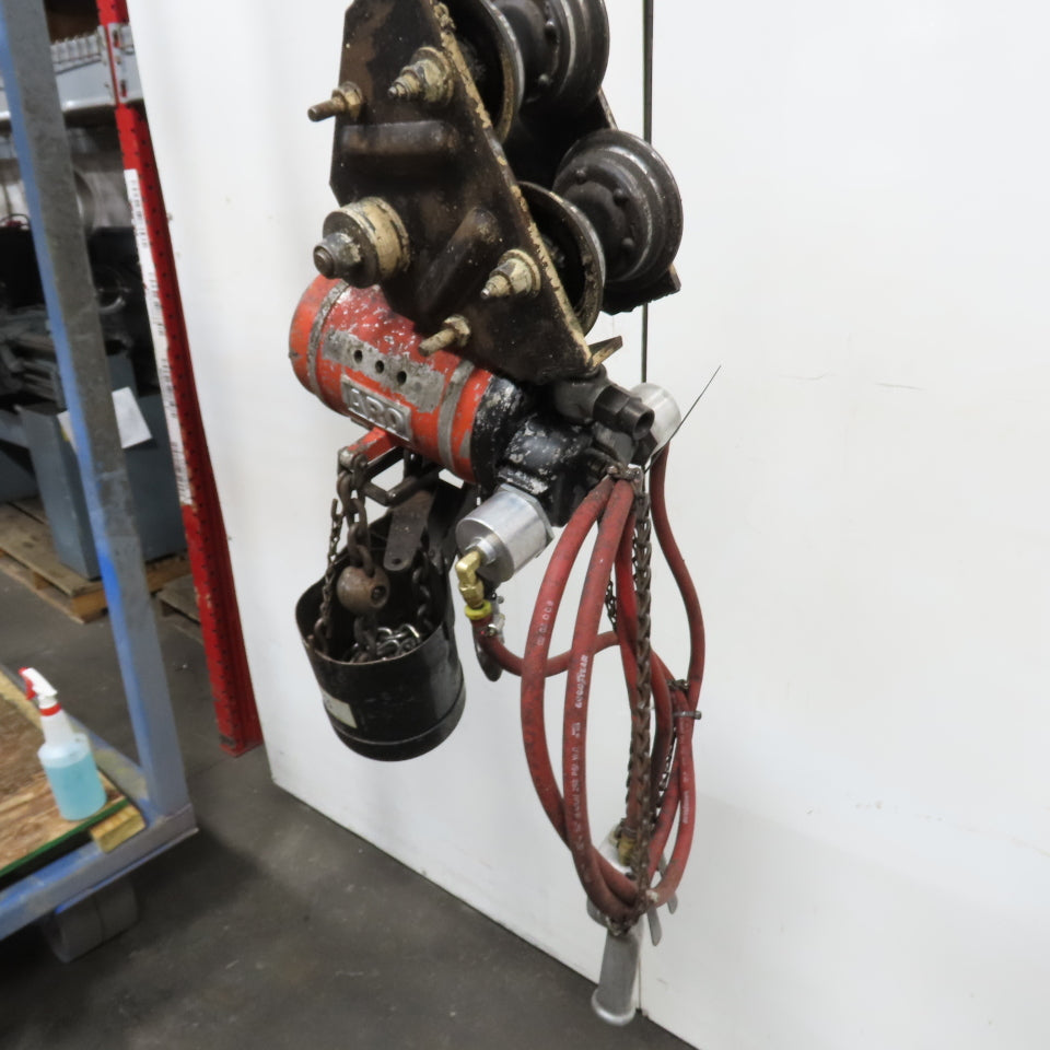 ARO 7756CT 1/2 Ton 1000LB Air Pneumatic Chain Hoist 12' Lift W/ Pendant