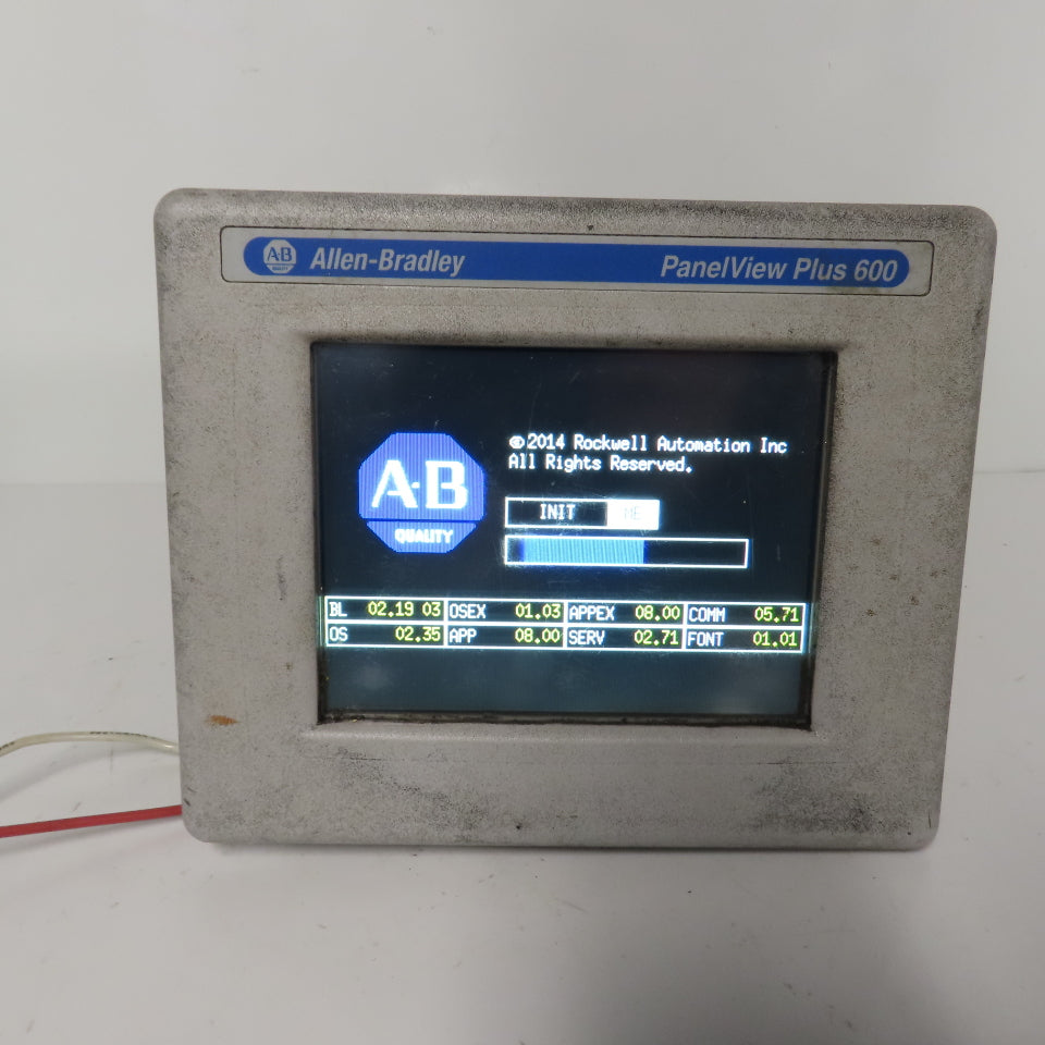 Allen-Bradley 2711PC-T6C20D8 PanelView Plus 600 HMI Terminal 24VDC Ser A