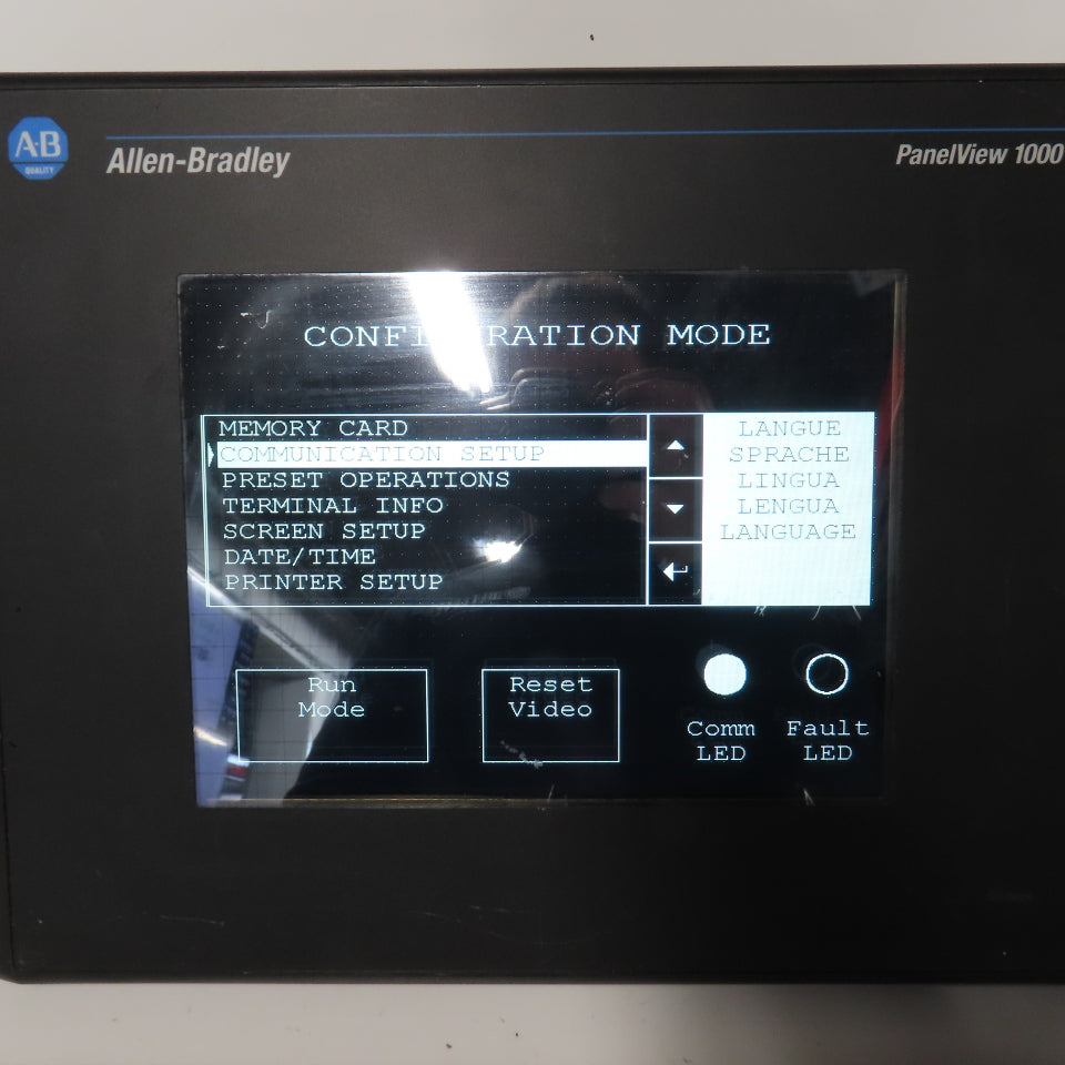Allen-Bradley 2711-T10G20L1 PanelView 1000 Ser E Rev A FRN 4.46 24VDC