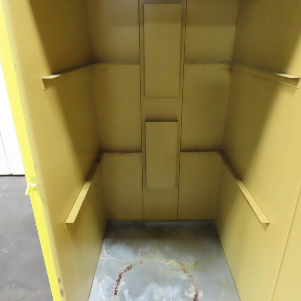 Wilray 55 Gal Flammable Liquid Vertical Single Drum Storage Cabinet 28"x28"x59"