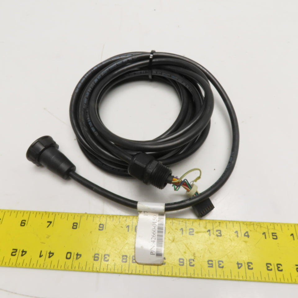 STI 42660-0150 18-Pin to AMP Safety Light Curtain Cable 15'