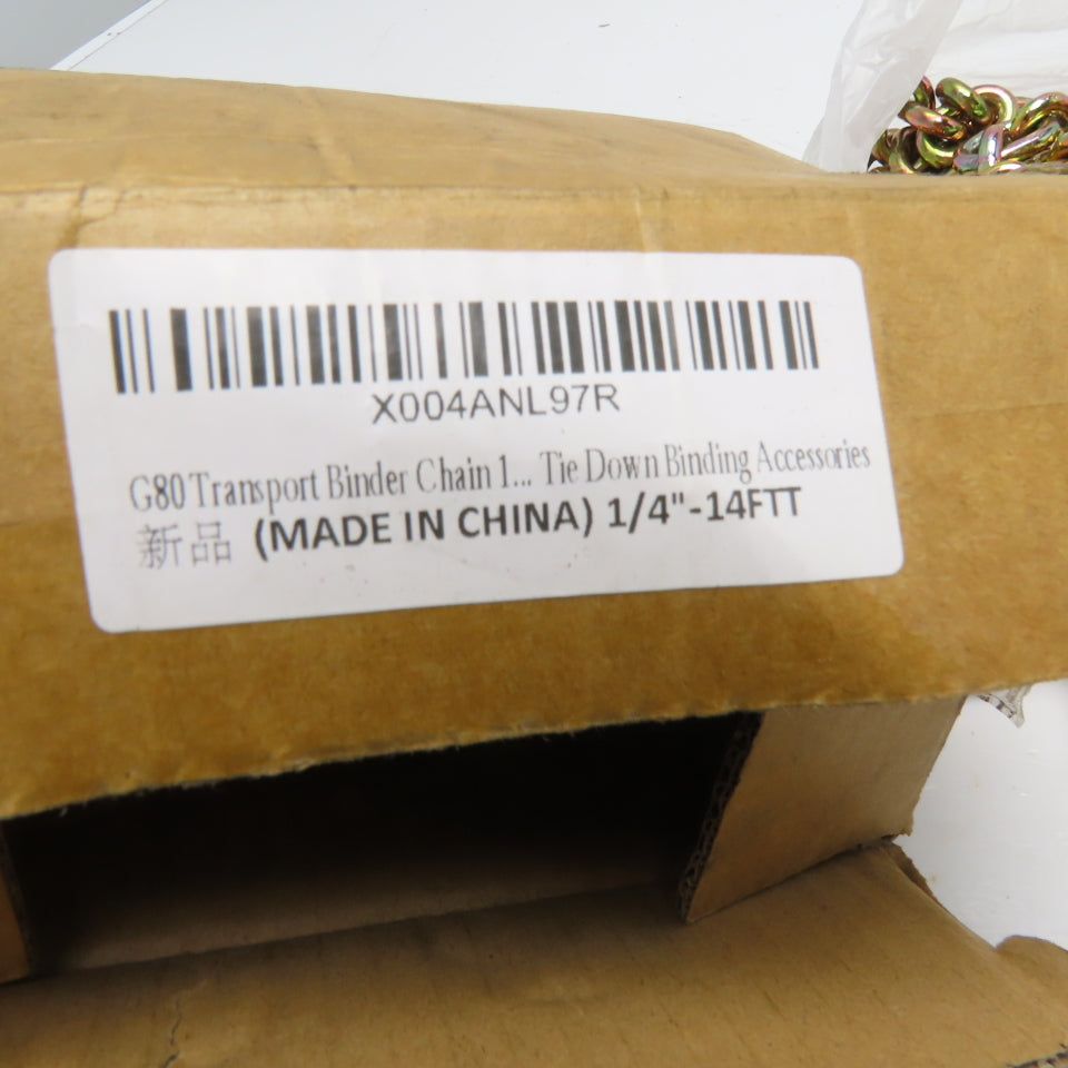 SENKEYFE X004ANL97R G80 Transport Binder Chain 1/4" x 14ft 3300 lbs. WLL