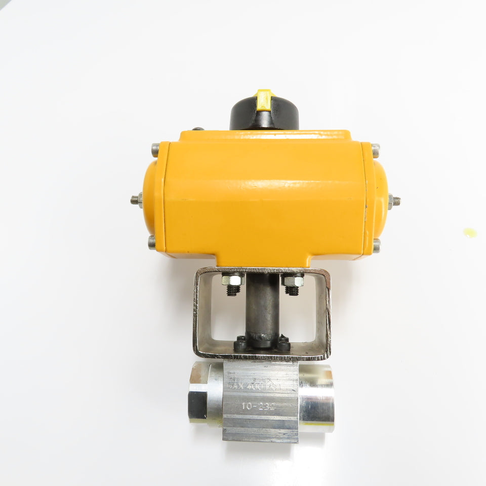 4323ZANZ BZK BVAL-0750N Pneumatic Spring Return Actuator with Ball Valve 120 PSI