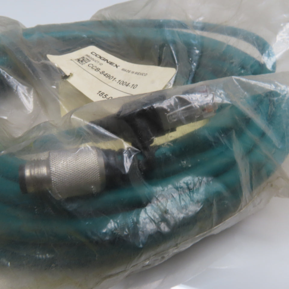 Cognex 185-0254R CCB-84901-1004-10 M12 to RJ45 Industrial Ethernet Cable 10m