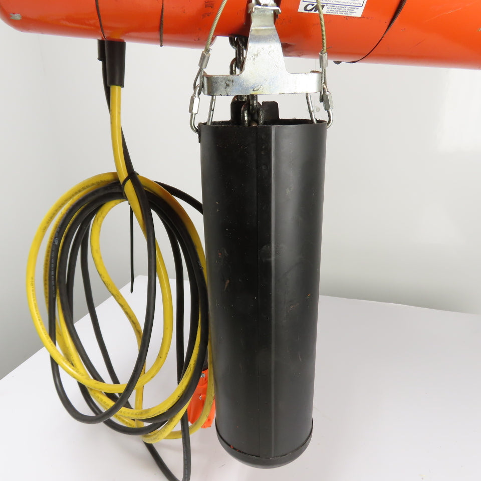 CM Lodestar Model L 1Ton 2000LB Electric Chain Hoist 20' Lift 16FPM 3Ph 230/460V