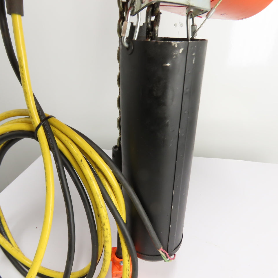 CM Lodestar Model L 1Ton 2000LB Electric Chain Hoist 20' Lift 16FPM 3Ph 230/460V