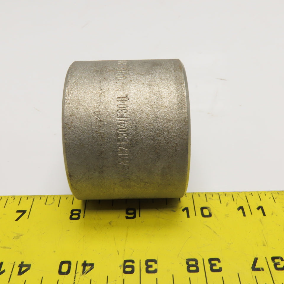 HN0063 1-1/2" 3000lb Stainless Steel Socket Weld Fitting Coupling