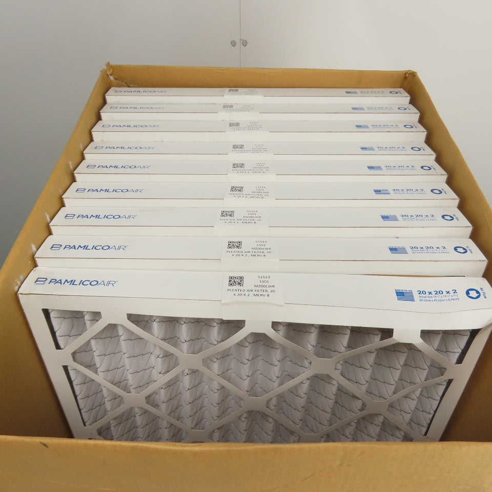 Pamlico Air 51523 Pleated Air Filter 20x20x2 MERV 8 Lot of 9