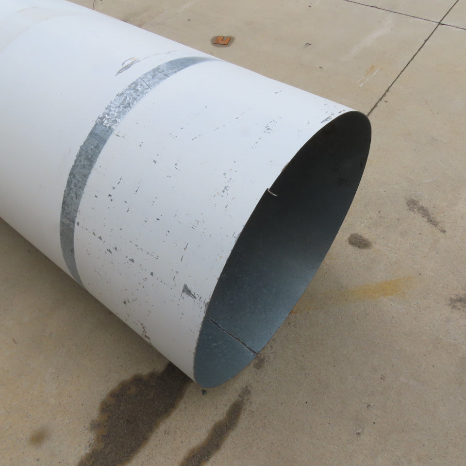 28" Diameter Galvanized Steel Welded Straight Duct Section 15'6"