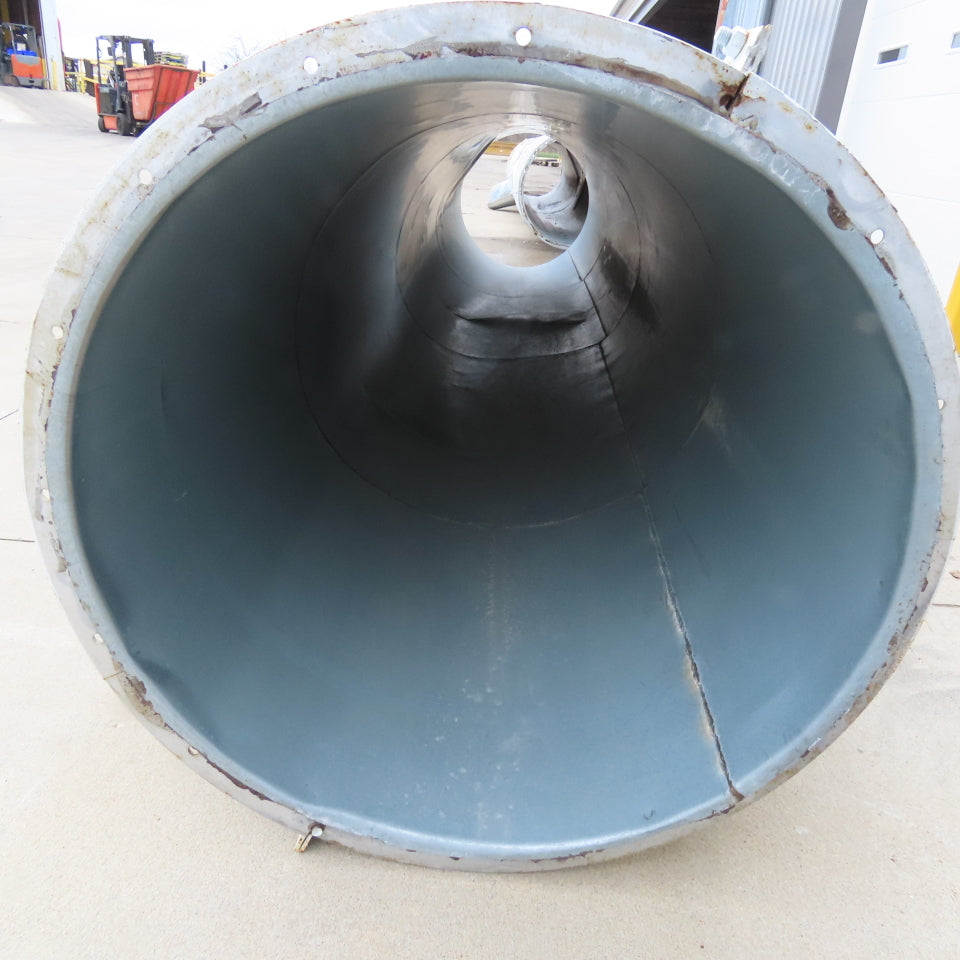 30" Diameter Galvanized Steel Welded Straight Duct Section 14'6"