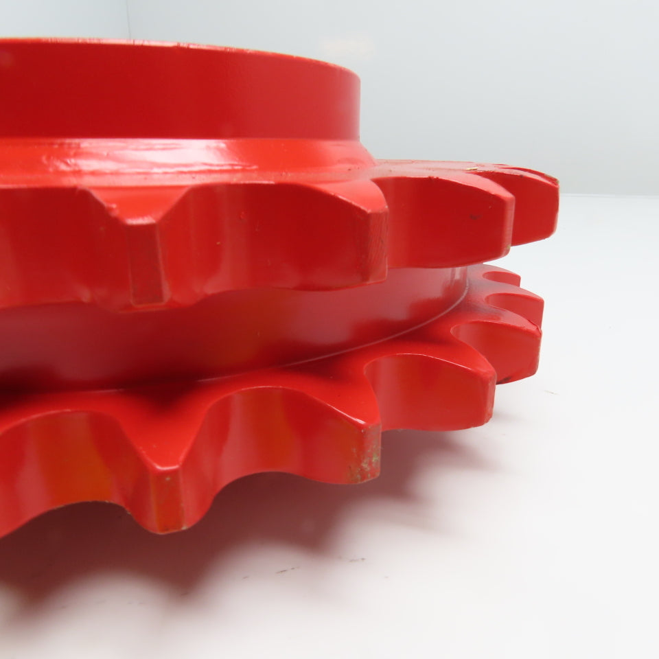 No. 100 Double Strand Roller Chain Sprocket Overmeccanica Pinion 24T 100mm Bore