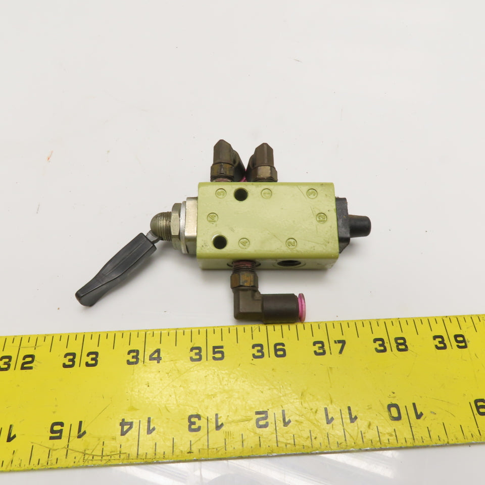 Martonair X3 0443 02 Pneumatic Lever Toggle Directional Control Valve 10 Bar