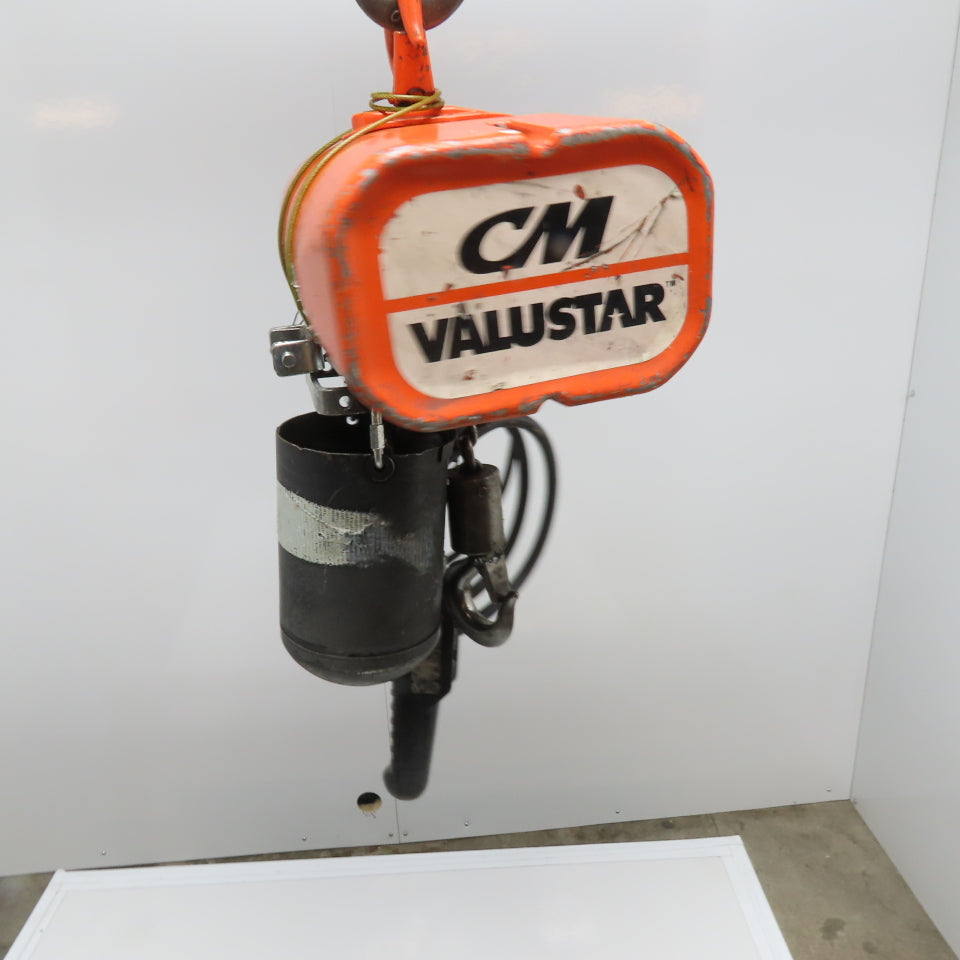 CM WF Valustar 1/2 Ton Electric Chain Hoist 10' Lift 16FPM 115V 1Ph