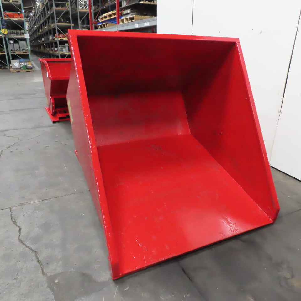 1.5 Cu Yd Light Duty Self Dumping Trash Hopper 62" x 53" x 41" ID
