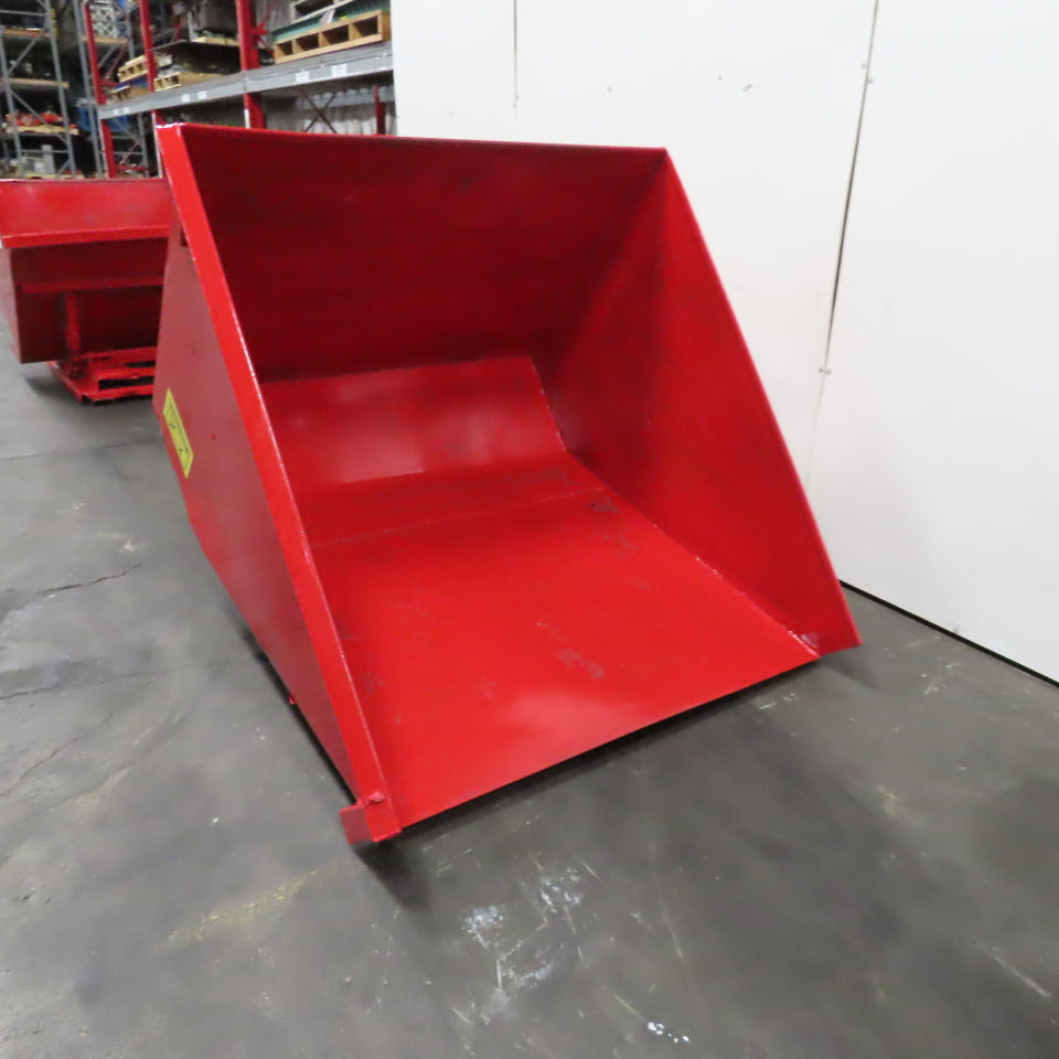 1-1/2 Cu/Yd Self Dumping Trash Scrap Hopper 58" x 53" x 39" ID