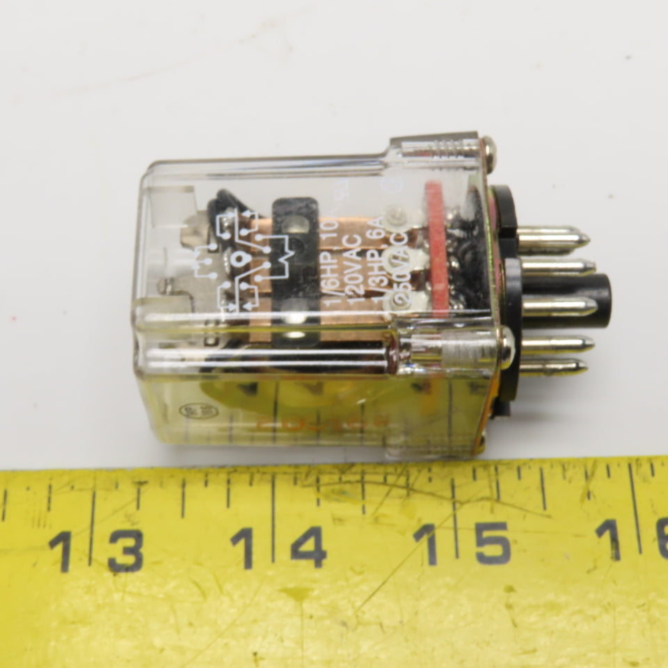 Potter & Brumfield KRP-14AG-120 120V 10A General Purpose 8-Pin Octal Base Relay