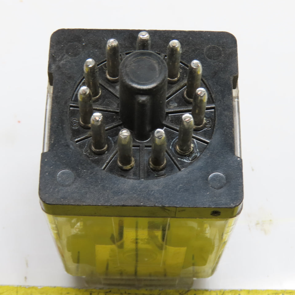 Potter & Brumfield KRPA-14AG-120 120VAC 10A 3PDT 11-Pin Plug-In Relay