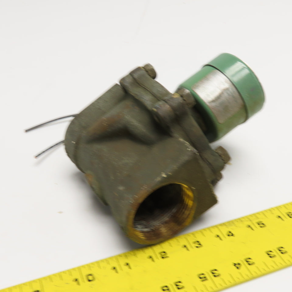 ASCO 8210B56 Solenoid Valve 110V/120V 1.5" Pipe 125 PSI Brass