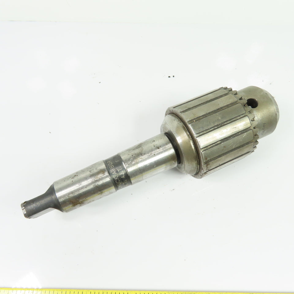 Accupro 65867871 1/8"-3/4" Heavy Duty Drill Chuck with Jacobs 4MT 4JT Arbor