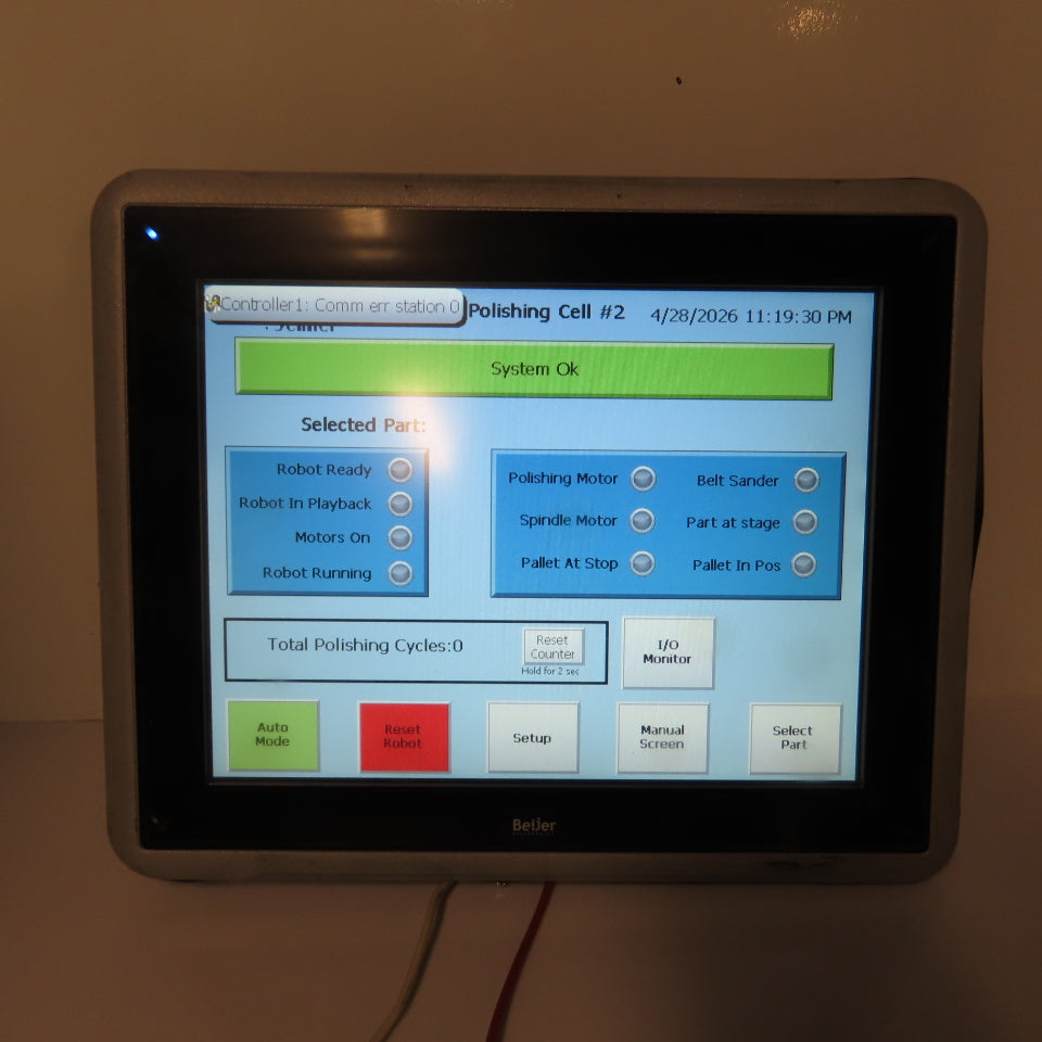 Beijer 630000302 iX T10A HMI Touchscreen Operator Panel 24VDC 0.4A WinCE 6.0