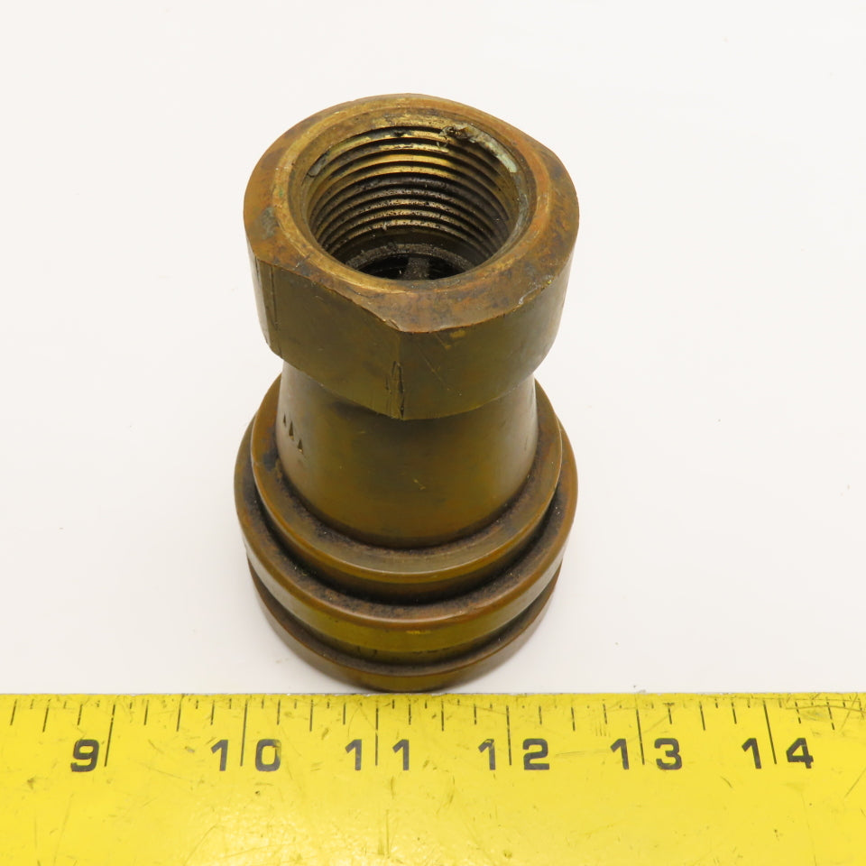 Hansen 8-HK 1" FNPT Quick Disconnect Hydraulic Coupling Socket Brass