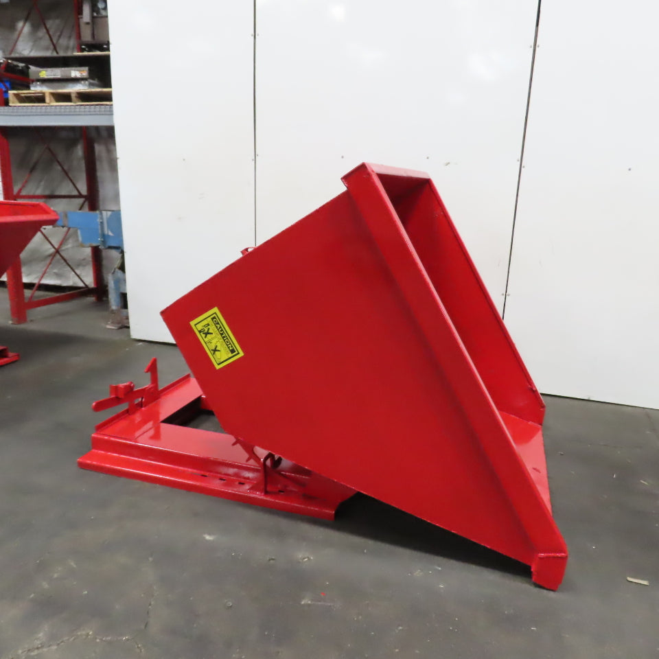1-1/2 Cu Yard Self Dumping Trash Scrap Hopper 62" x 53" x 41" ID