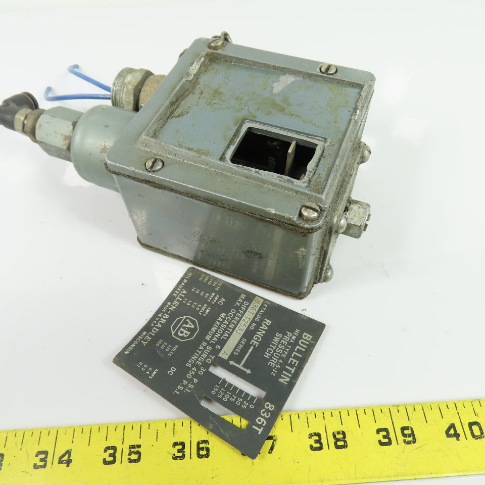 Allen-Bradley 836T-T253J Bulletin 836T Pressure Switch 0-150 PSI