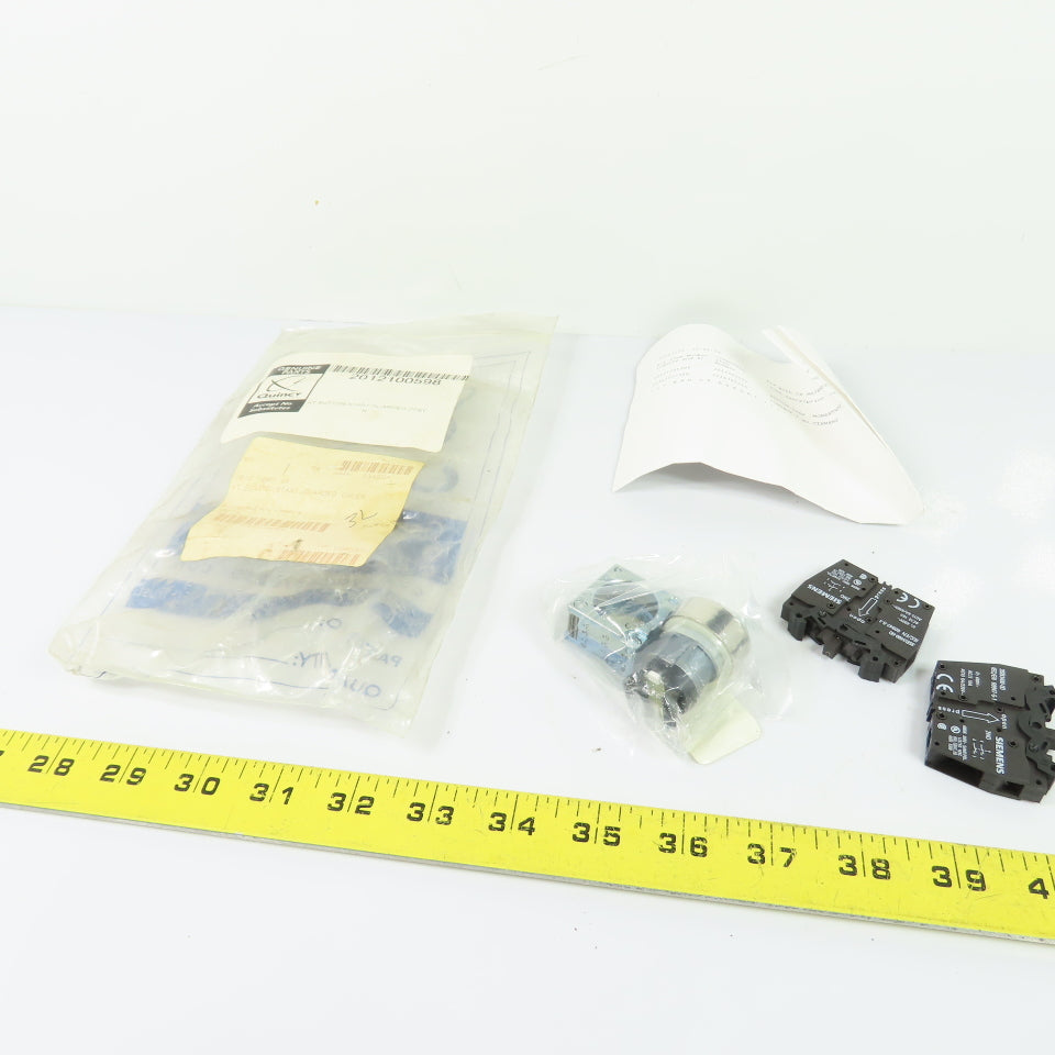 Quincy 3SB3500-0AA41 Green Push Button Kit with 2NO Contact Blocks