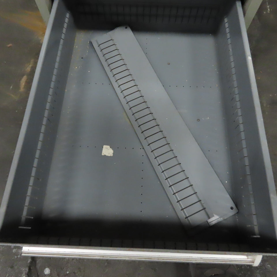 Stanley Vidmar 7 Drawer Small Parts Tools Storage Shop Cabinet 22.5" x 28" x 59"