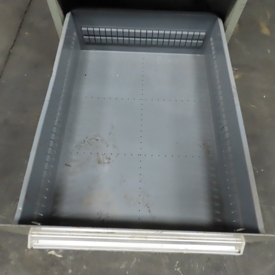 Stanley Vidmar 7 Drawer Small Parts Tools Storage Shop Cabinet 22.5" x 28" x 59"