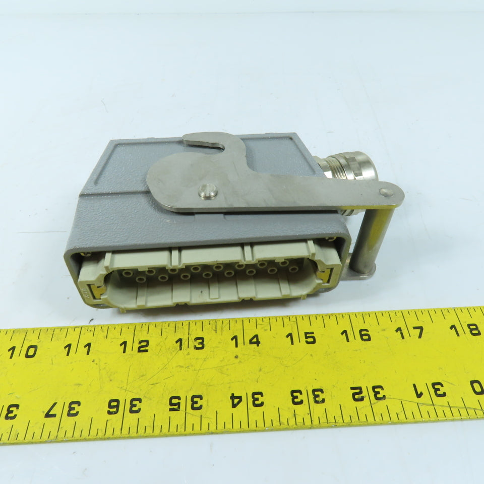 Harting Han 64D-M Industrial Heavy Duty Connector Hood with 64-Pin Male Insert