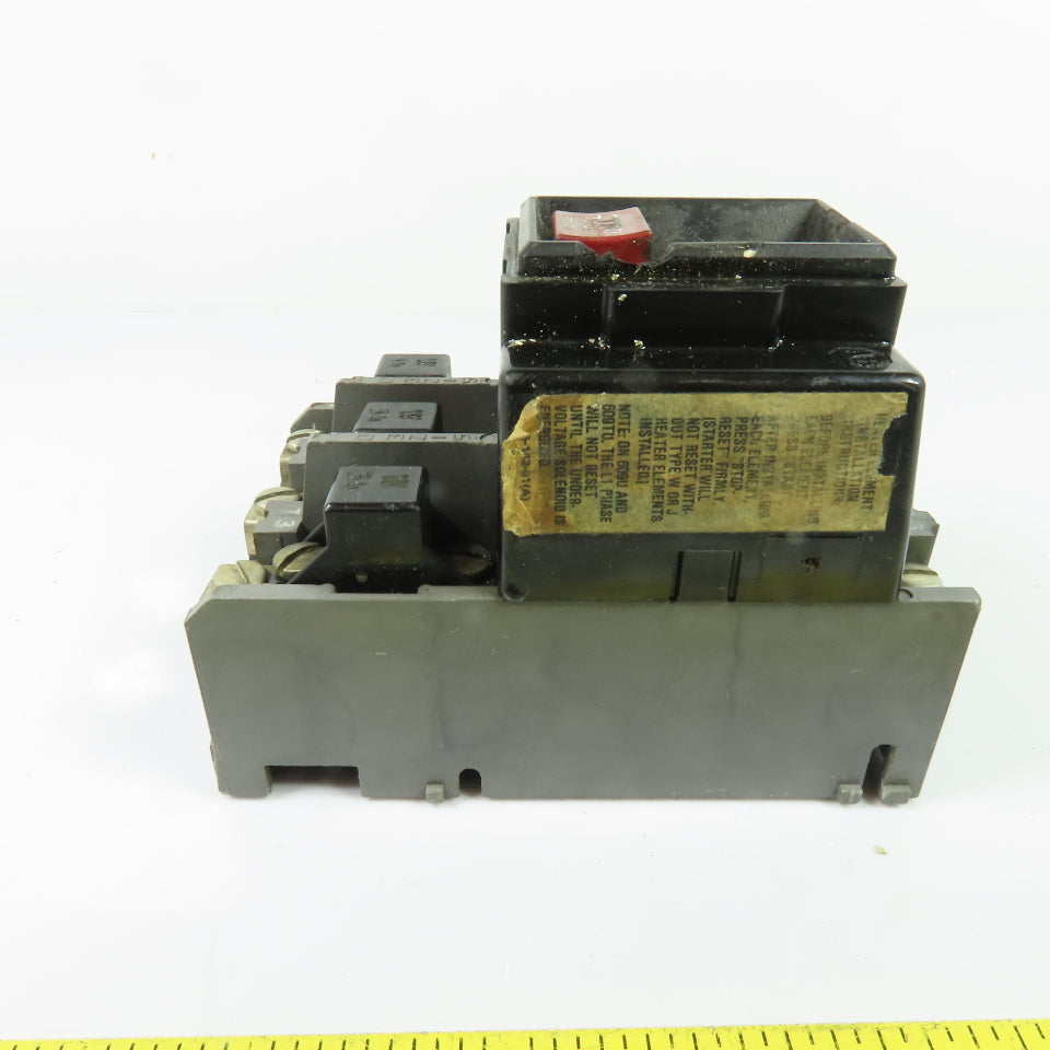 Allen-Bradley 609-AOW Size 0 3-Pole 3Ph Manual Motor Starter 600V Ser G