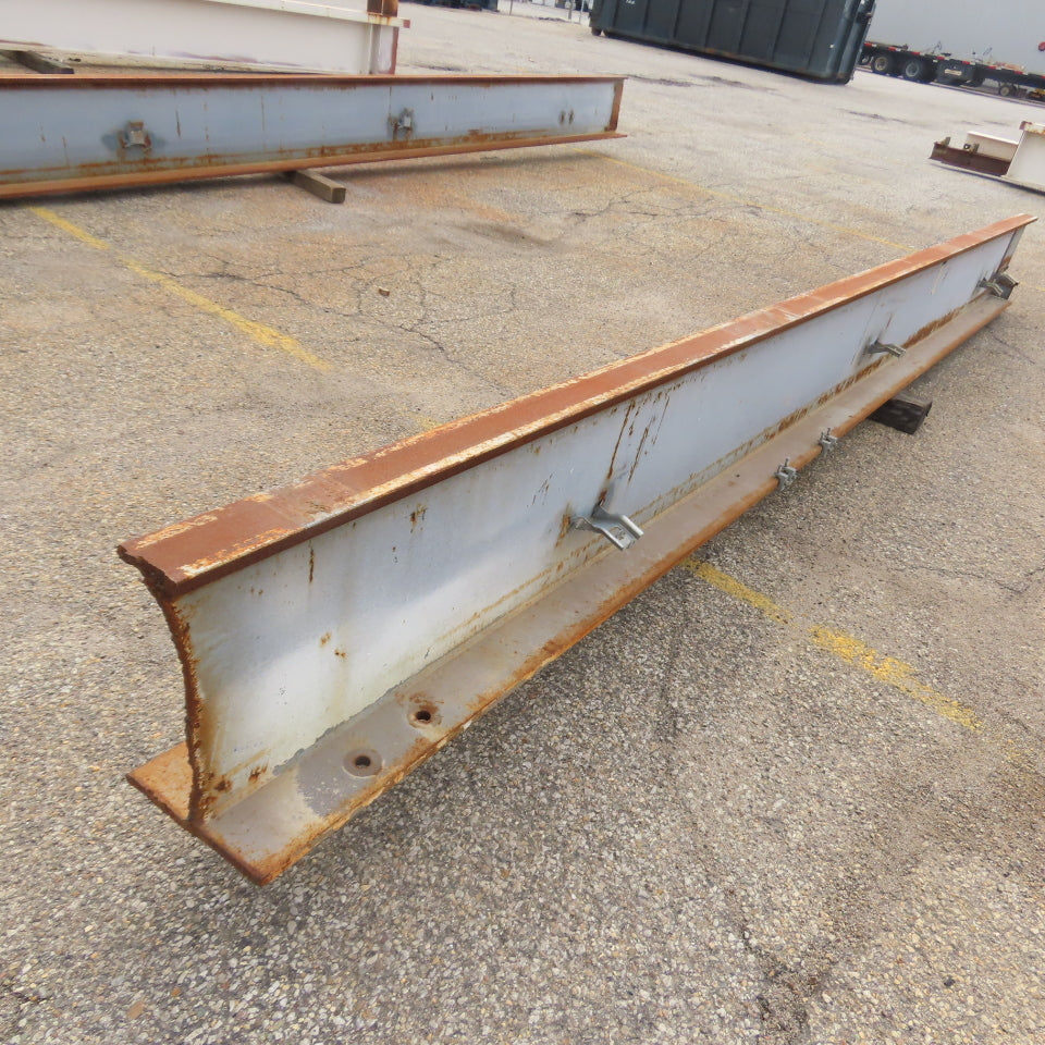 3-1/4" x 15" Tall I-Beam Monorail Overhead Hoist Rail Underhung 16' Long Section